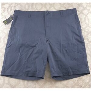 Lee Extreme Motion Men Navy Flat Front Casual Shorts Size 42